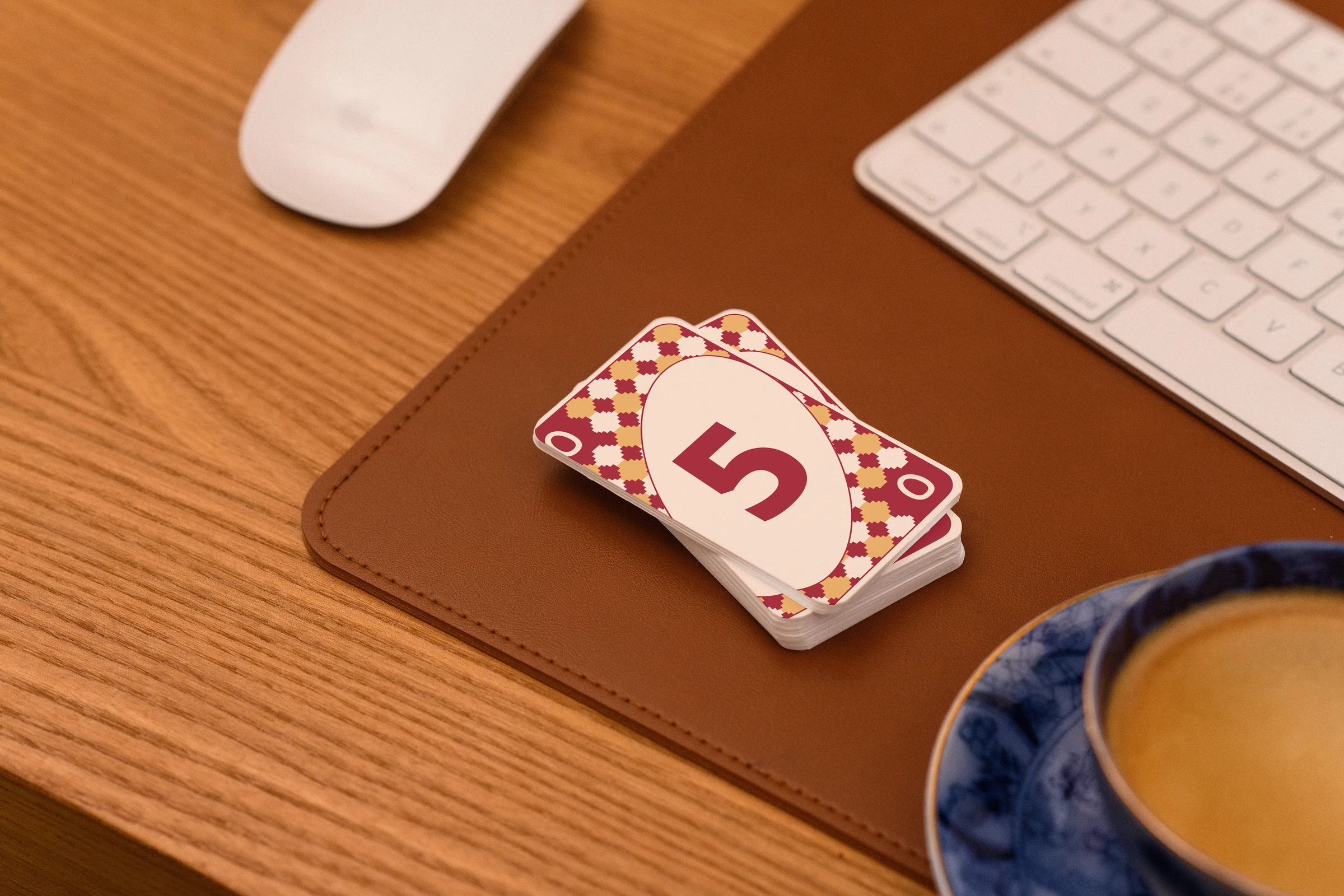 The deck on the desk