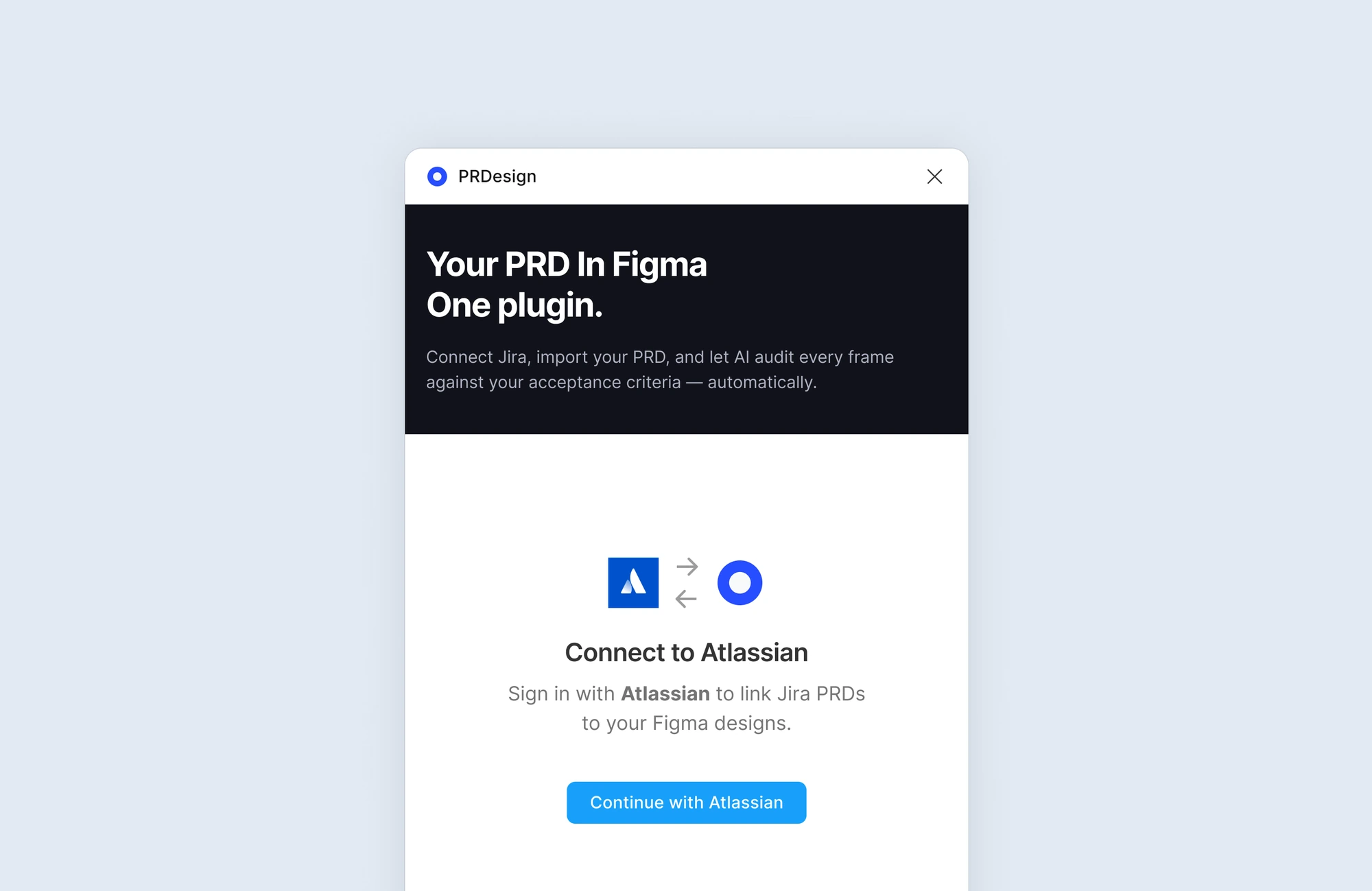 Figma plugin — connect Atlassian